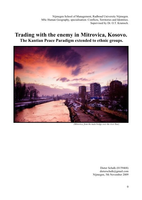 Trading with the enemy in Mitrovica, Kosovo. - RUhosting