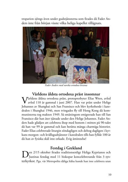 Ortodoxt kyrkoliv 2007 - Grekisk-ortodoxa gammalkalendariska Kyrkan