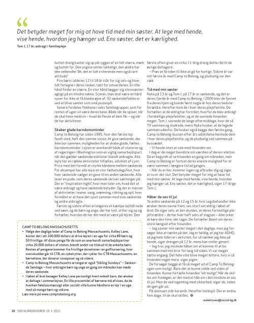 Socialrådgiveren nr. 16-2011 - Dansk Socialrådgiverforening