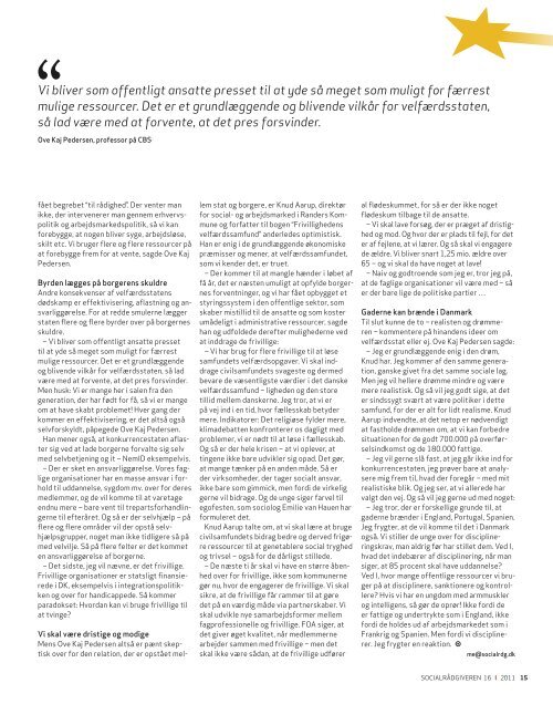 Socialrådgiveren nr. 16-2011 - Dansk Socialrådgiverforening