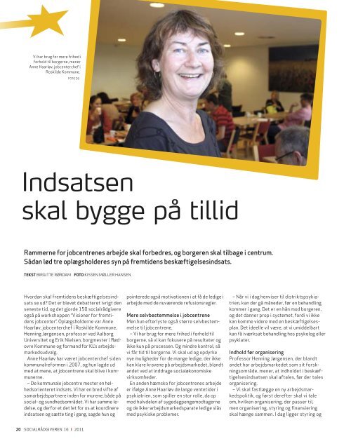 Socialrådgiveren nr. 16-2011 - Dansk Socialrådgiverforening
