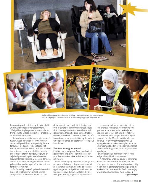 Socialrådgiveren nr. 16-2011 - Dansk Socialrådgiverforening