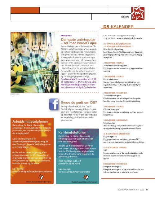 Socialrådgiveren nr. 16-2011 - Dansk Socialrådgiverforening