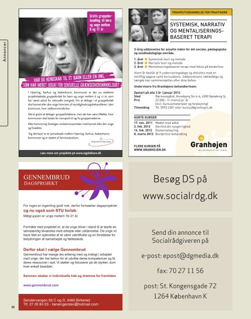 Socialrådgiveren nr. 16-2011 - Dansk Socialrådgiverforening