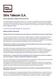Sitre Telecom SA, España - Dato Capital
