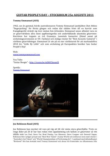 Press release (pdf) - Guitarpeople