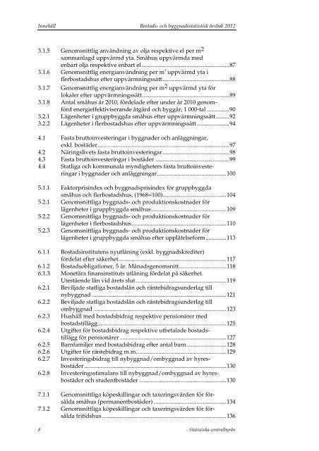 Bostads- och byggnadsstatistisk årsbok 2012 - Statistiska centralbyrån