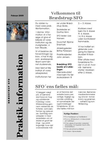 Praktik information 2009.pub - Skoleporten Brædstrup Skole