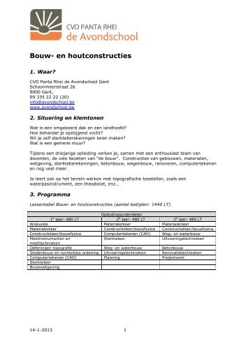 Bouw- en houtconstructies - De Stap