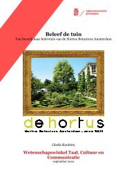 Beleef de tuin - Wetenschapswinkel Taal, Cultuur en Communicatie ...