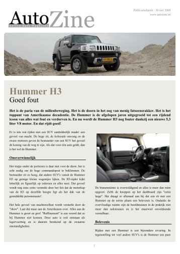 Autozine - Hummer H3 - Autozine.eu