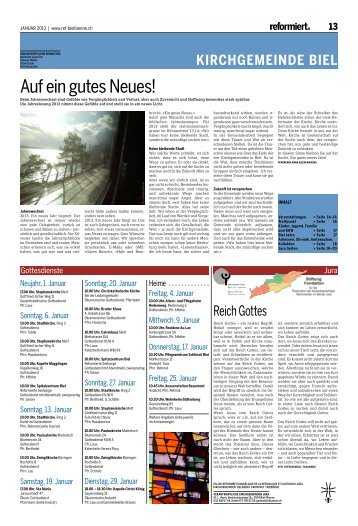 Reformiert Nr. 13 (Januar 2013) - Biel