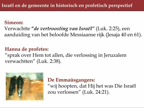 Israël en de gemeente in historisch en profetisch perspectief Deze ...