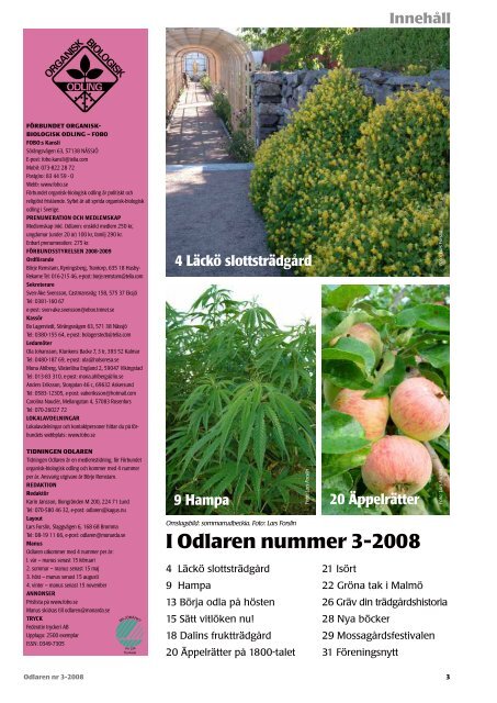 Trädgård på taket Läckö slottsträdgård Ekologisk ... - Monarda