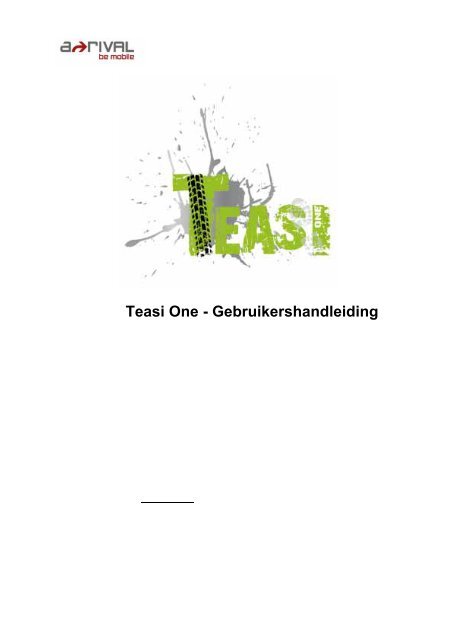 Handleiding Teasi One - Fiets-Onderdelen-Online