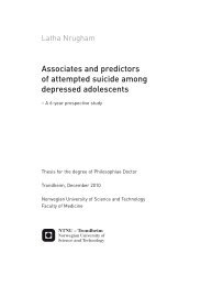 Associates and predictors of attempted suicide among ... - DiVA