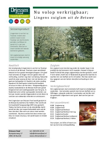 Lingens lam - Driessen food