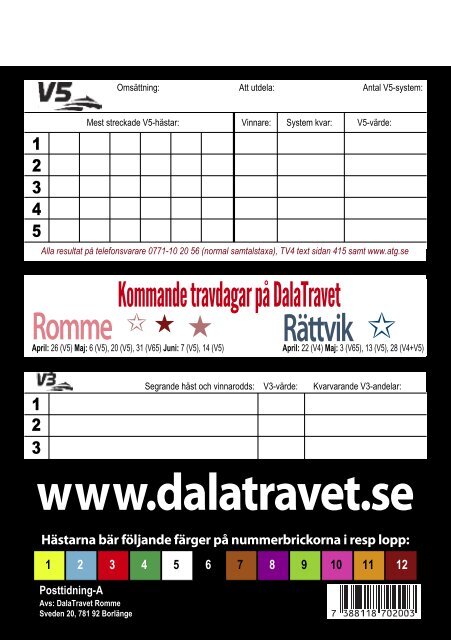 Program - Dalatravet