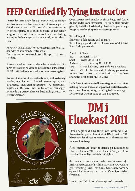 Fly Festival 2011 - Federation of Fly Fishers Denmark