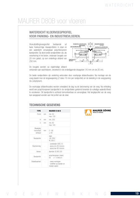 VLOERVOEGPROFIELEN: waterdicht & seismisch - Emergo