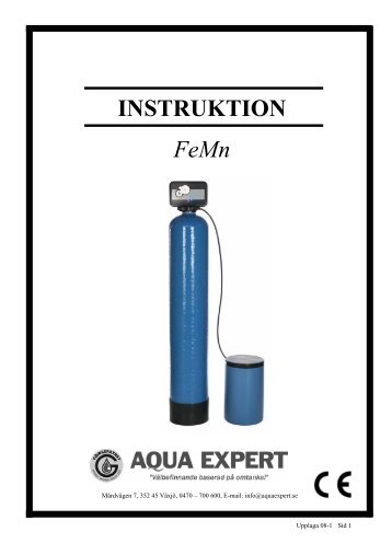 INSTRUKTION FeMn - Aqua Expert AB