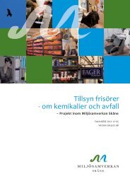 Tillsyn frisörer - om kemikalier och avfall - Länsstyrelserna