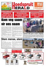 Kom veg saam vir ons naam - Letaba Herald