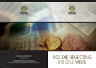 HOE DIE BEGROTING VIR ONS WERK - Parliament of South Africa