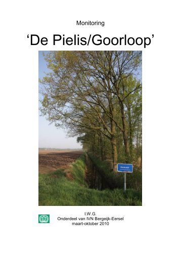 Eindverslag De Pielis/Goorloop 2010 - IVN Bergeijk Eersel
