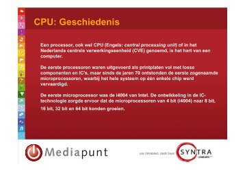 CPU: Geschiedenis