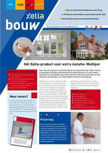 Hét Xella-product voor extra isolatie: Multipor - TurnPages