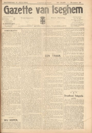 11/07/1914 - ten mandere Izegem