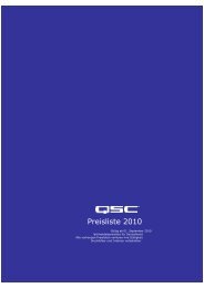 Qsc-Preisliste 2010 - audio concepts