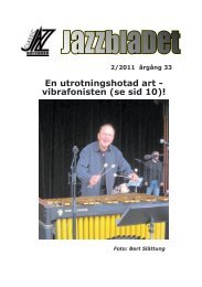 Jazzbladet nr 2/11 - Classic Jazz Göteborg