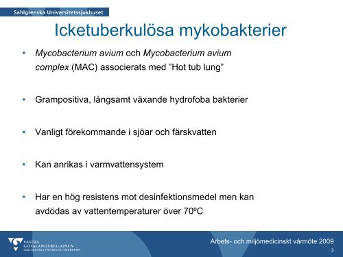 Mykobakterier i hotellbassänger – hur mäter man? Magnus Åkerström