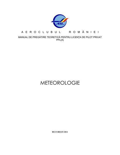 Aeroclubul Romaniei - Proceduri Operationale PPL