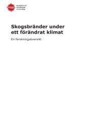 Skogsbränder under ett förändrat klimat. En forskningsöversikt [pdf ...