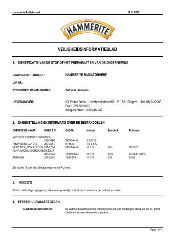 veiligheidsinformatieblad - poly-color