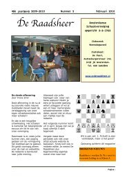 Clubblad 2009:2010 -3 webeditie - Schaakvereniging De Raadsheer