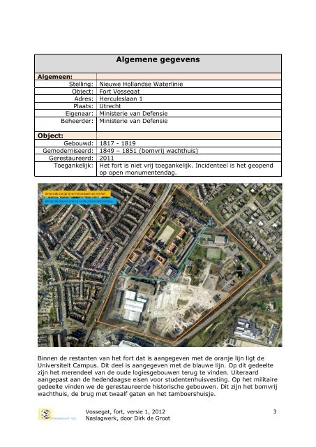 Fort Vossegat, naslagwerk - WaterlinieKENNIS - Hollandse Waterlinie
