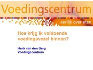 Henk van den Berg, Voedingscentrum - NVVL