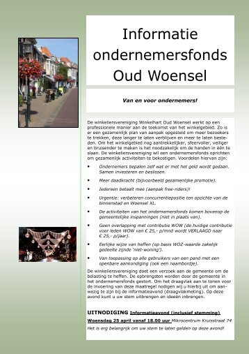 Brochure OF Kruisstraat en Woenselse Markt - Winkelhart Oud ...