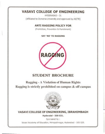 Write an essay on ragging