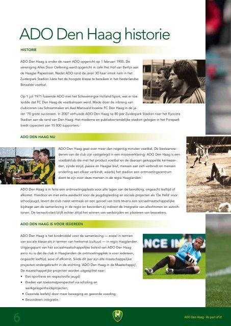 Salesbrochure 2012-2013 (PDF) - ADO Den Haag