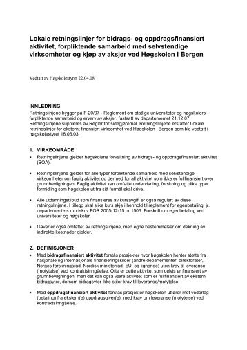 vedlegg 2 - Høgskolen i Bergen