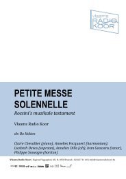 PETITE MESSE SOLENNELLE - Chassé Theater