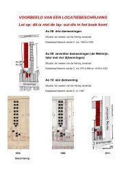 VOORBEELD VAN EEN LOCATIEBESCHRIJVING Let op ... - Pisatel