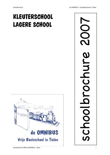 kleuterschool lagere school - Vrije basisschool De Omnibus
