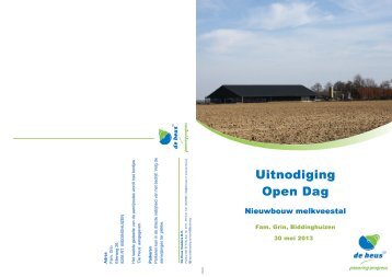 Uitnodiging Open Dag - De Heus