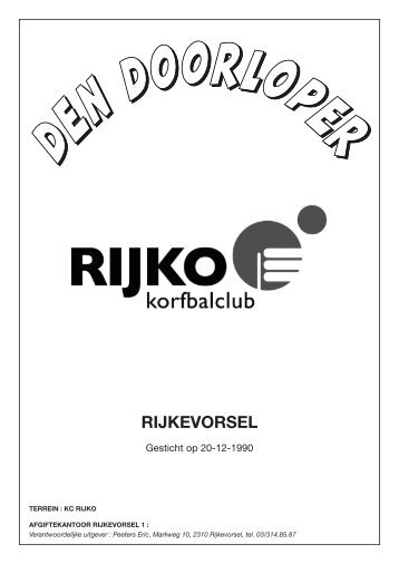 DEN DOORLOPER - Januari 2013 - Rijko